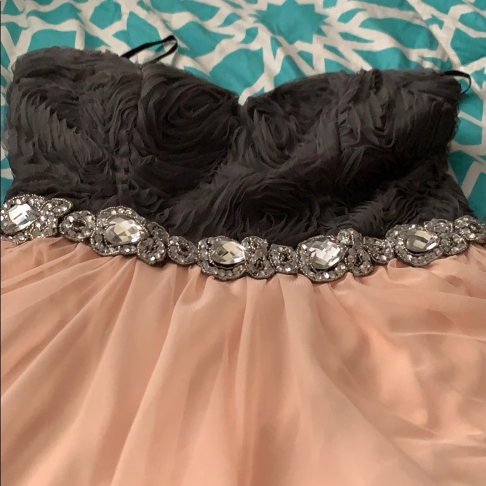 Prom Dress with Rhinestones